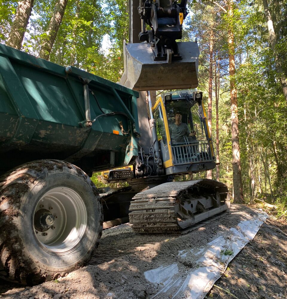 Ruoppaus Salo – työ käynnissä